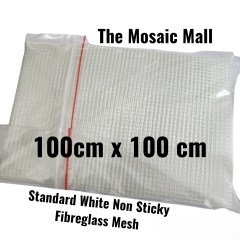 White Mosaic Fibreglass Mesh
